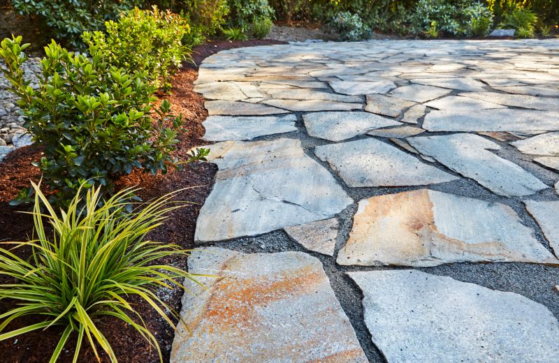 Spring Flagstone Installation