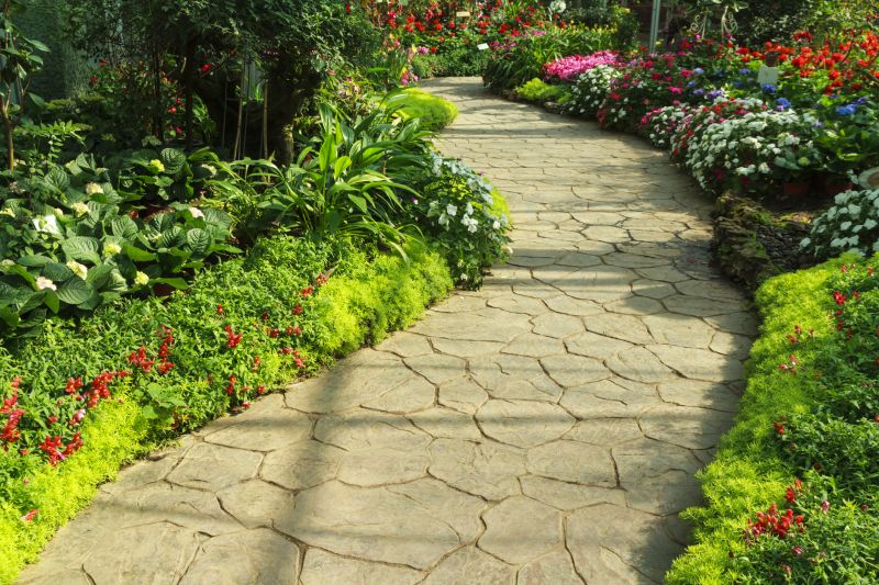 Flagstone Path in Spring